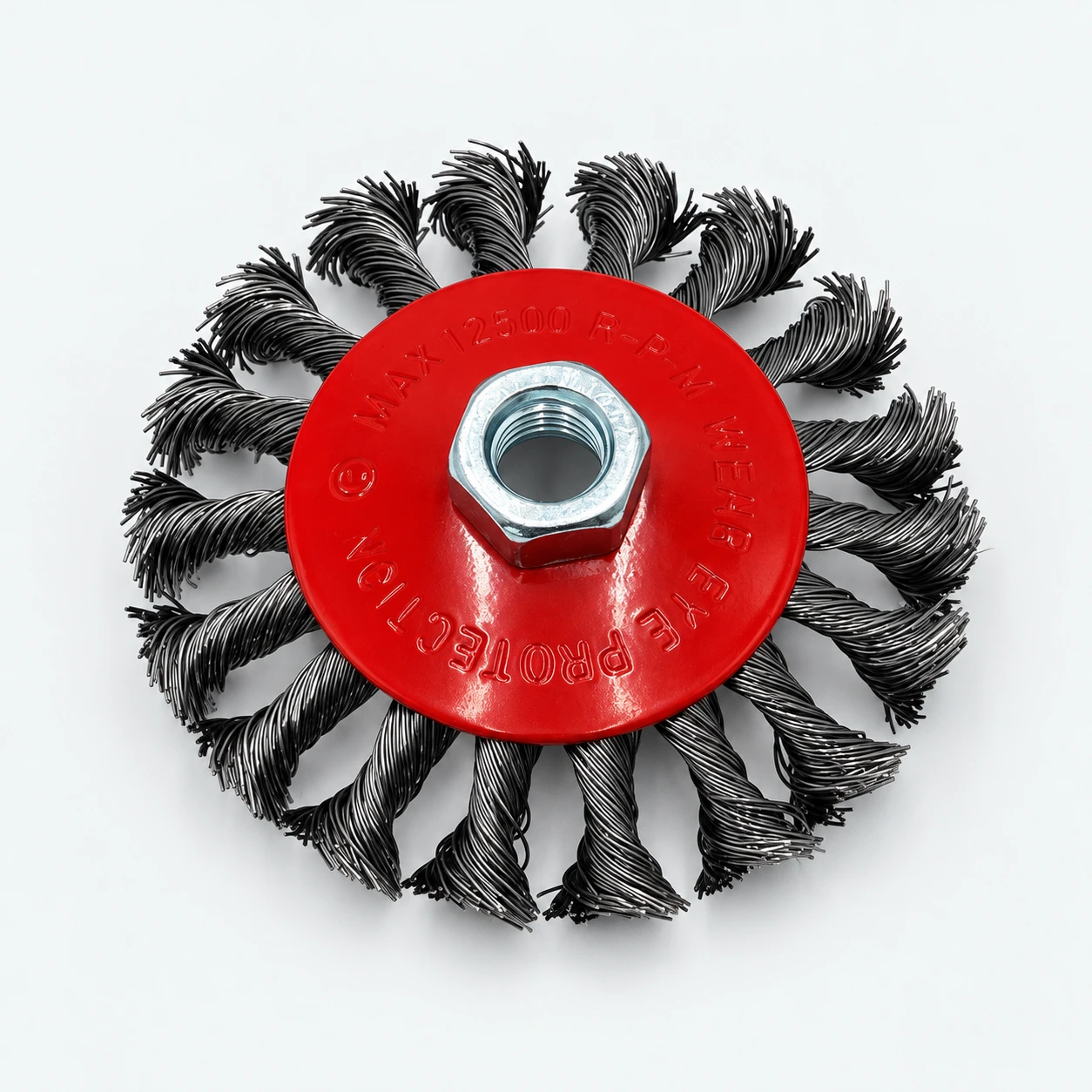 Twisted wire wheel