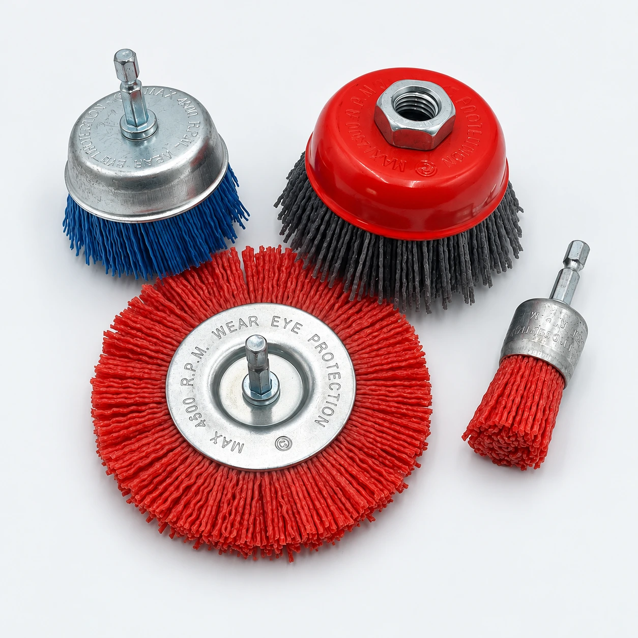 Abrasive filament brushes